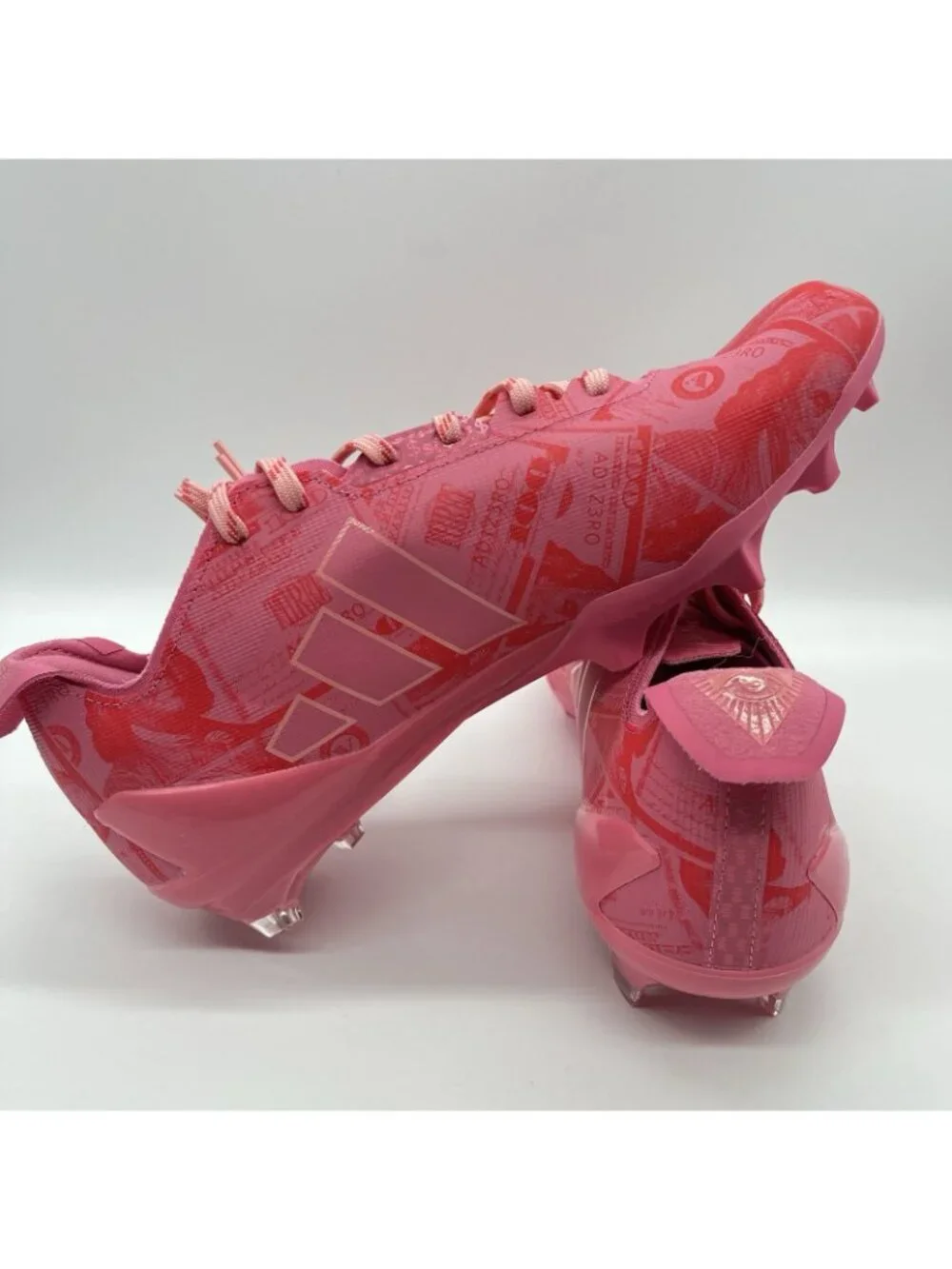 adidas Adizero Electric II 2 Currency Football Cleats Pink Mens Size 9 JQ3979